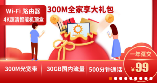 2021年电信融合宽带套餐价格表 月低至629元